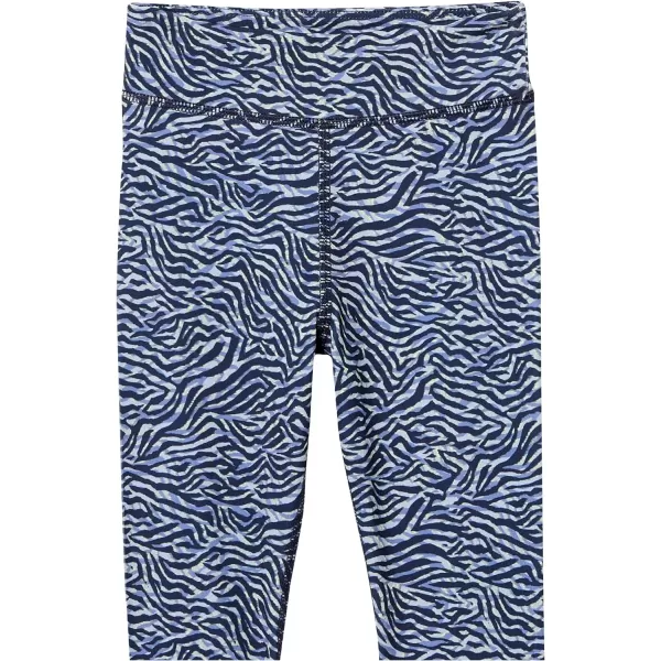 Amazon Essentials Girls and Toddlers Active Capri Legging Multipacks2 LilacNavy Zebra Stripe