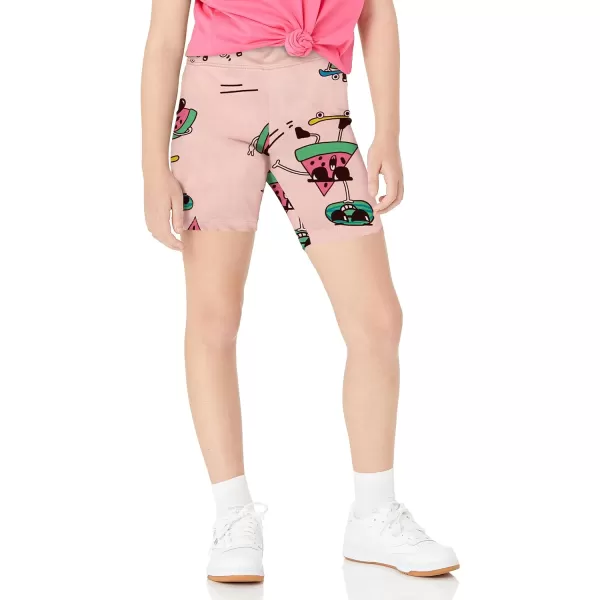 Amazon Essentials Girls and Toddlers Bike Shorts Previously Spotted Zebra Multipacks5 Fun Food