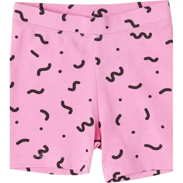 Amazon Essentials Girls and Toddlers Bike Shorts Previously Spotted Zebra Multipacks5 SeashellsFruit