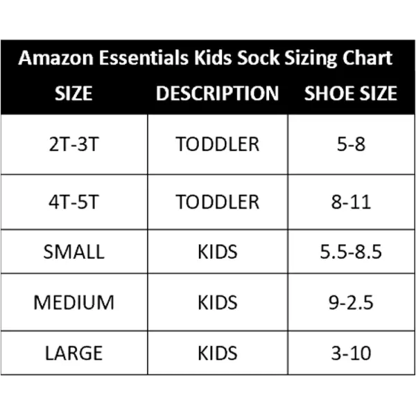 Amazon Essentials Girls and Toddlers Cotton Uniform Turn Cuff Sock 9 PairsWhite