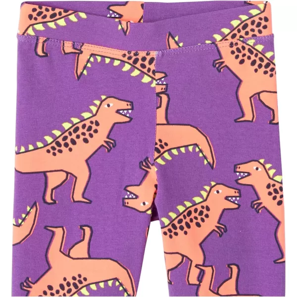 Amazon Essentials Girls and Toddlers Cropped Capri Leggings Previously Spotted Zebra Multipacks5 Dinosaur