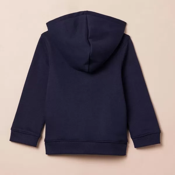Amazon Essentials Girls and Toddlers Fleece ZipUp Hoodie SweatshirtNavy