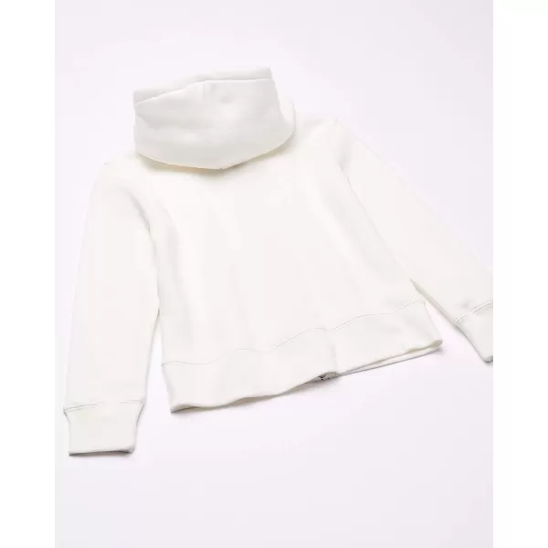 Amazon Essentials Girls and Toddlers Fleece ZipUp Hoodie SweatshirtWhite