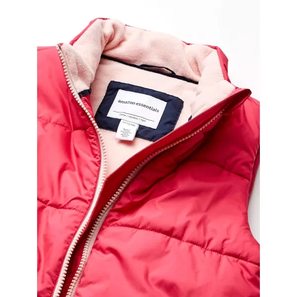 Amazon Essentials Girls and Toddlers Heavyweight Puffer VestPink