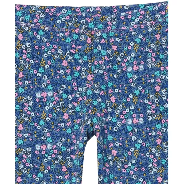 Amazon Essentials Girls and Toddlers Leggings Multipacks5 BlackBlue Leaf PrintDeep Blue Ditsy FloralOliveCamo