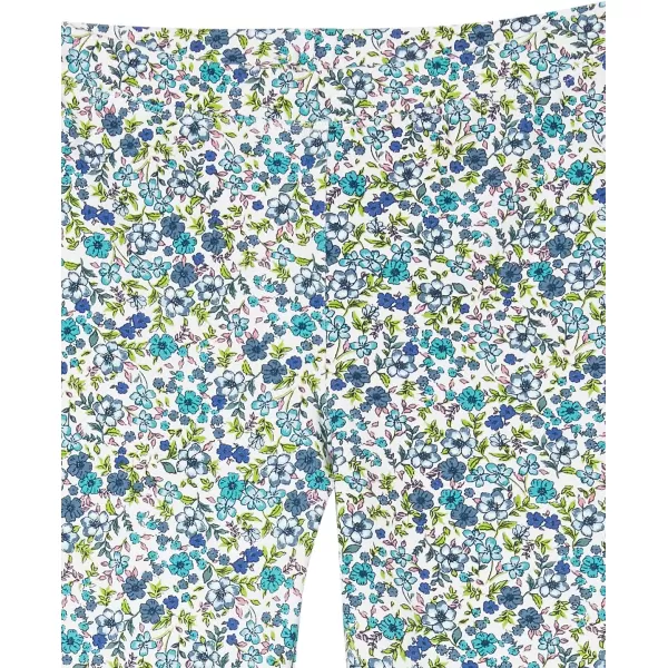 Amazon Essentials Girls and Toddlers Leggings Multipacks5 BlackBlue Leaf PrintWhite FloralTurquoise GreenBig Cats