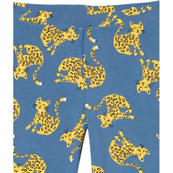 Amazon Essentials Girls and Toddlers Leggings Multipacks5 BlackBlue Leaf PrintWhite FloralTurquoise GreenBig Cats