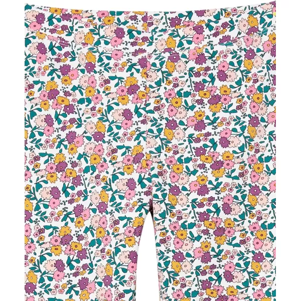 Amazon Essentials Girls and Toddlers Leggings Multipacks5 BlackTurquoise GreenPurple DotsWhite Ditsy FloralFlowers