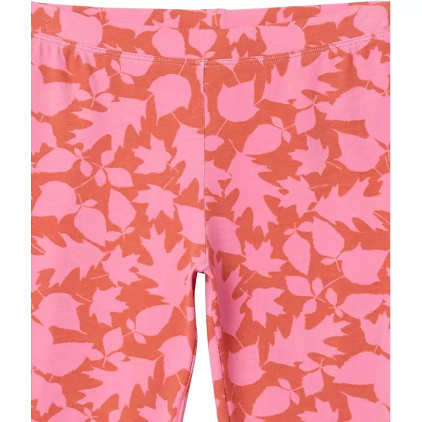 Amazon Essentials Girls and Toddlers Leggings Multipacks5 GreyPinkLeafStarsStripe