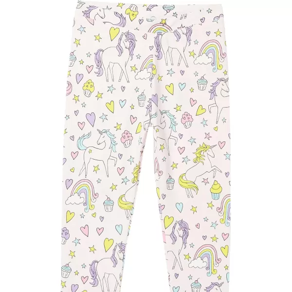 Amazon Essentials Girls and Toddlers Leggings Previously Spotted Zebra Multipacks3 BlueGreyNavy Unicorn