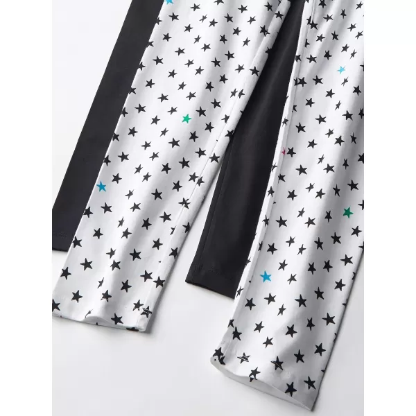 Amazon Essentials Girls and Toddlers Leggings Previously Spotted Zebra Multipacks4 PinkBlueWhite RainbowStars