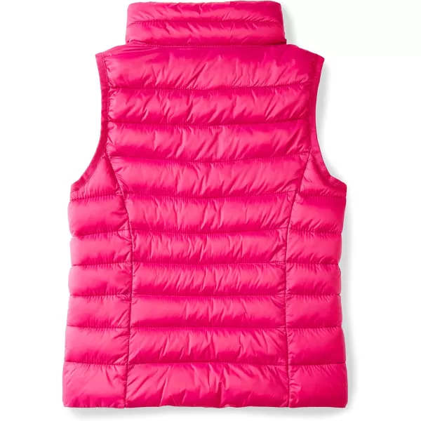 Amazon Essentials Girls and Toddlers Lightweight WaterResistant Packable Puffer VestFuchsia