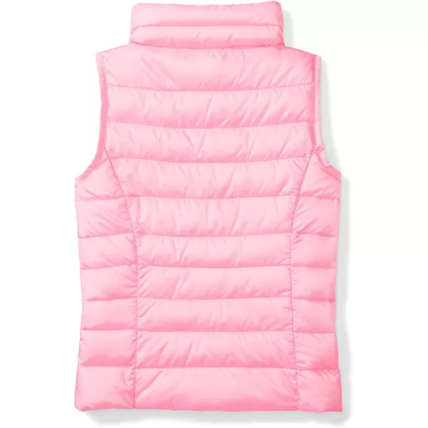 Amazon Essentials Girls and Toddlers Lightweight WaterResistant Packable Puffer VestNeon Pink