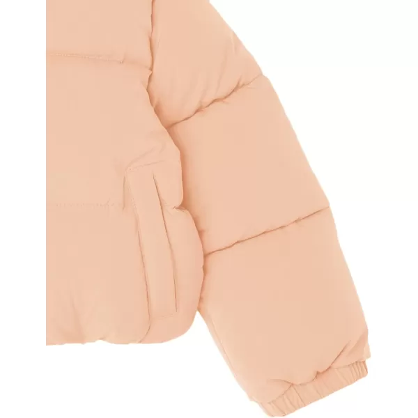 Amazon Essentials Girls and Toddlers Modern Matte PufferLight Brown
