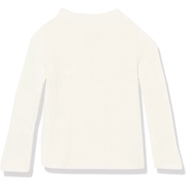 Amazon Essentials Girls and Toddlers Modern WideNeck SweaterEggshell White