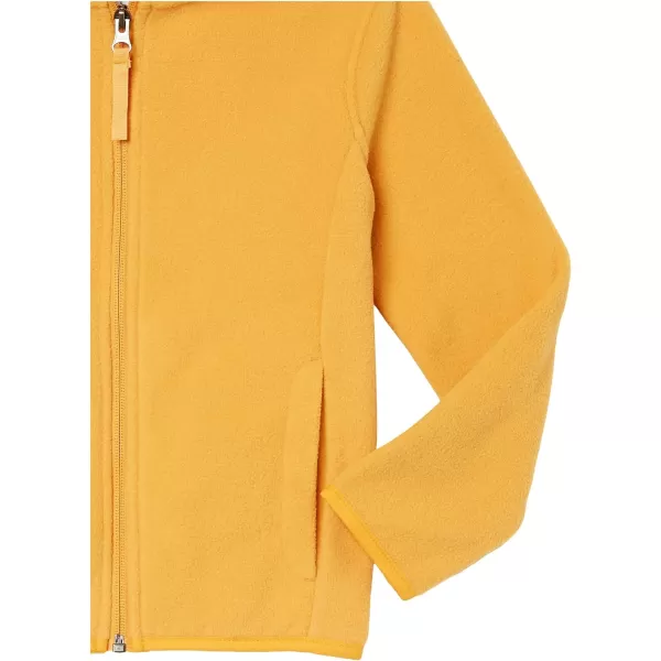 Amazon Essentials Girls and Toddlers Polar Fleece FullZip Hooded Lightweight JacketGolden Yellow