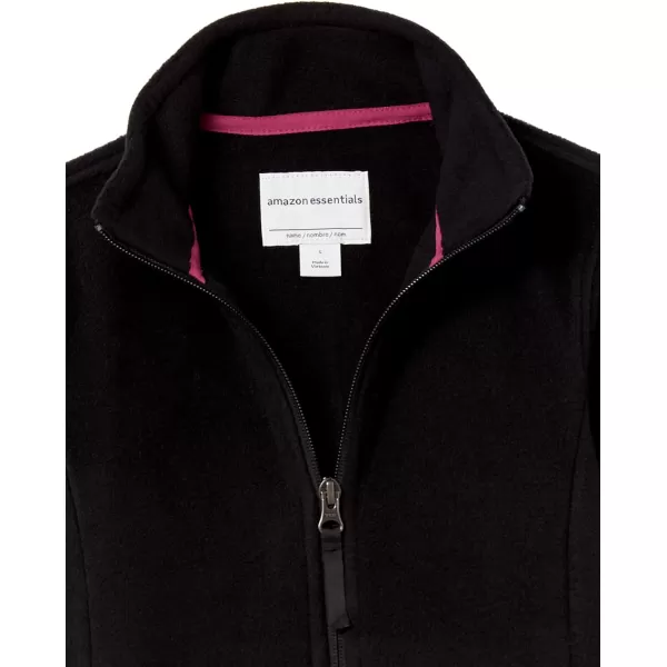 Amazon Essentials Girls and Toddlers Polar Fleece FullZip Mock JacketPolyester Black