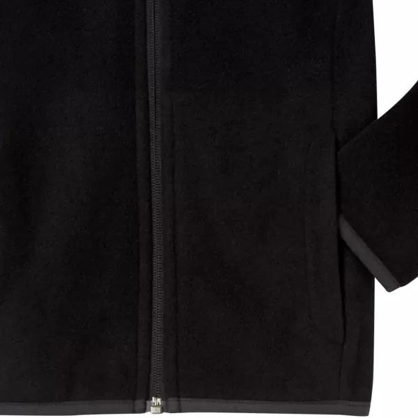Amazon Essentials Girls and Toddlers Polar Fleece FullZip Mock JacketPolyester Black