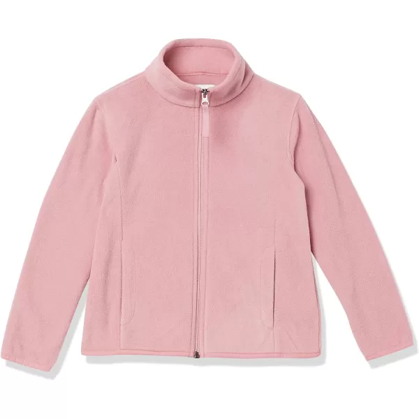 Amazon Essentials Girls and Toddlers Polar Fleece FullZip Mock JacketPolyester Mauve