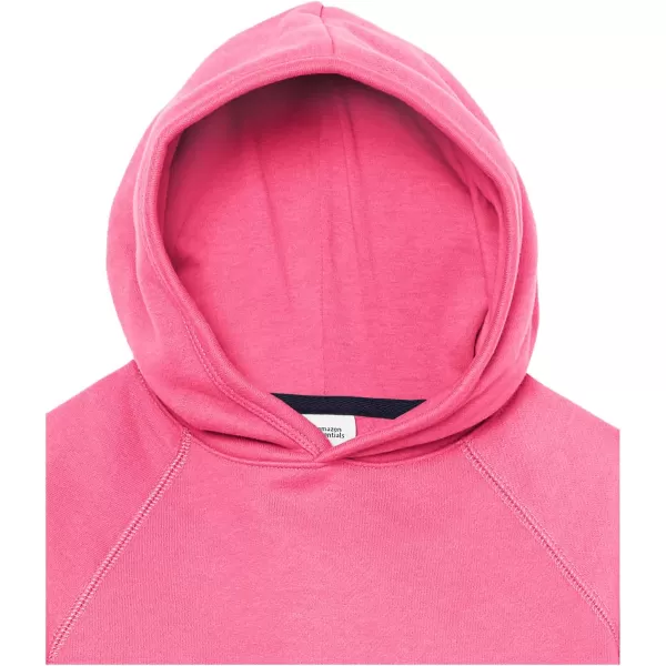 Amazon Essentials Girls and Toddlers Pullover Hoodie SweatshirtBright Pink