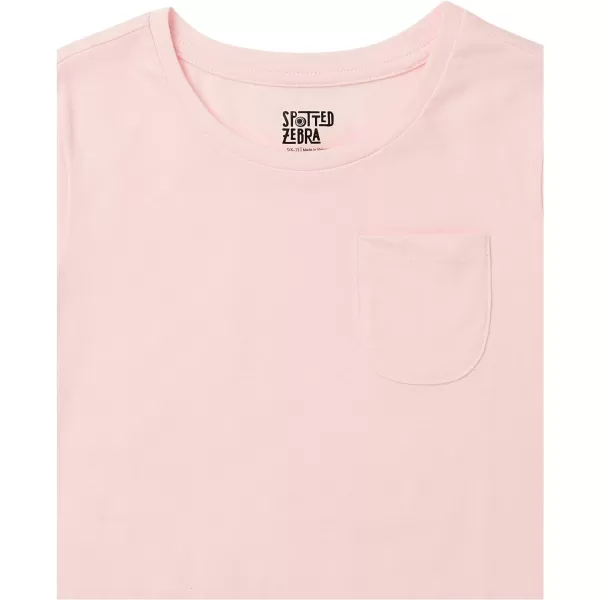 Amazon Essentials Girls and Toddlers ShortSleeve TShirt Tops Previously Spotted Zebra Multipacks5 PinkOrangeBlue