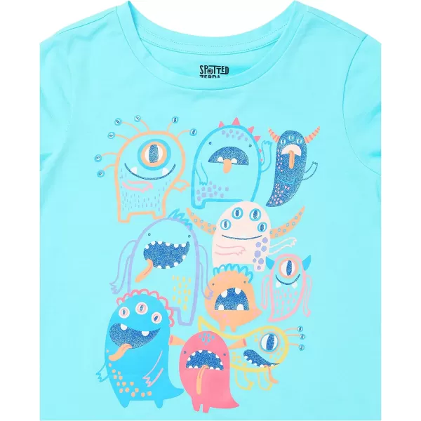 Amazon Essentials Girls and Toddlers ShortSleeve and Sleeveless Tunic Tops Previously Spotted Zebra Multipacks4 OrangeBlueNavy