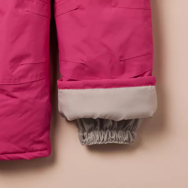 Amazon Essentials Girls and Toddlers WaterResistant Snow BibPink