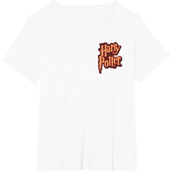 Amazon Essentials Harry Potter Front and Back Gryffindor Collegiate Collage TShirtWhite