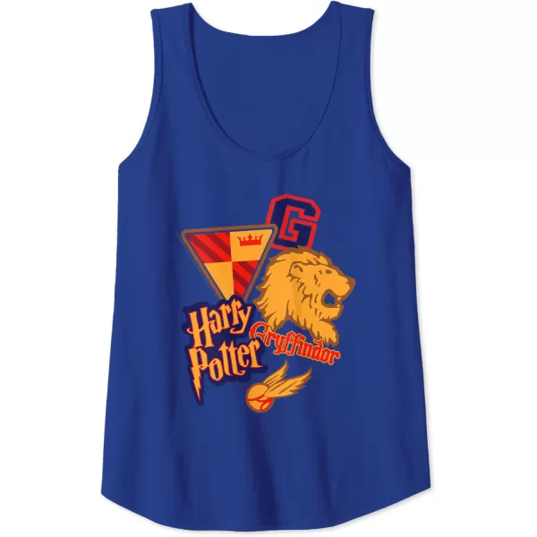 Amazon Essentials Harry Potter Gryffindor Collegiate Collage Tank TopRoyal Blue