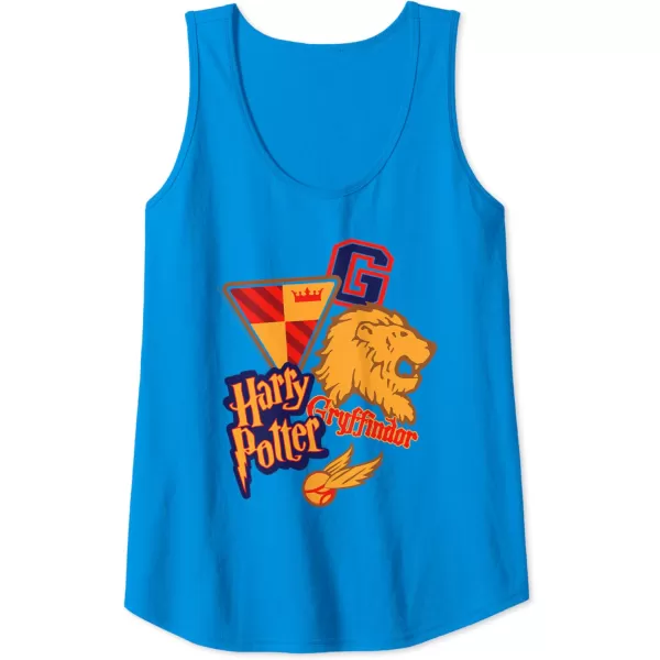 Amazon Essentials Harry Potter Gryffindor Collegiate Collage Tank TopSapphire Blue