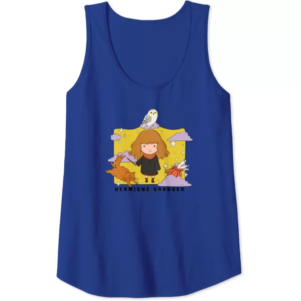 Amazon Essentials Harry Potter Hermione Granger Icons Cartoon Portrait Tank TopRoyal Blue