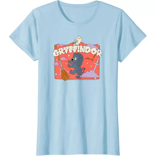 Amazon Essentials Harry Potter Hogwarts Gryffindor House Cartoon Scene TShirtBaby Blue