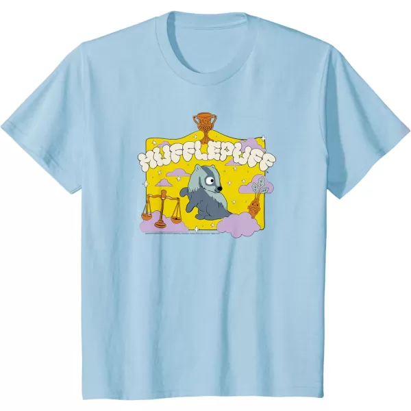 Amazon Essentials Harry Potter Hogwarts Hufflepuff House Cartoon Scene TShirtBaby Blue