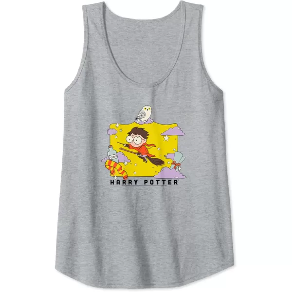 Amazon Essentials Harry Potter Icons Cartoon Portrait Tank TopHeather Grey