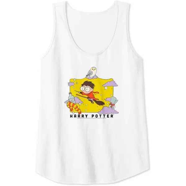 Amazon Essentials Harry Potter Icons Cartoon Portrait Tank TopWhite