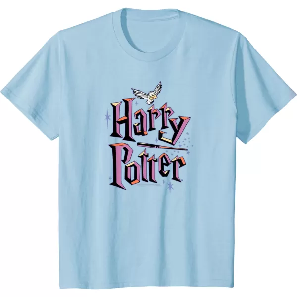 Amazon Essentials Harry Potter Multicolor Purple Logo TShirtBaby Blue