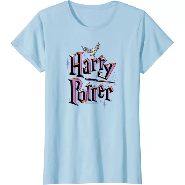 Amazon Essentials Harry Potter Multicolor Purple Logo TShirtBaby Blue