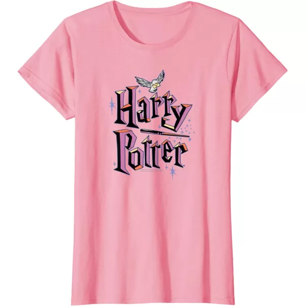 Amazon Essentials Harry Potter Multicolor Purple Logo TShirtPink