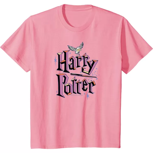 Amazon Essentials Harry Potter Multicolor Purple Logo TShirtPink