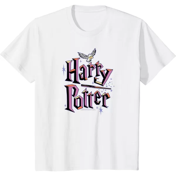 Amazon Essentials Harry Potter Multicolor Purple Logo TShirtWhite