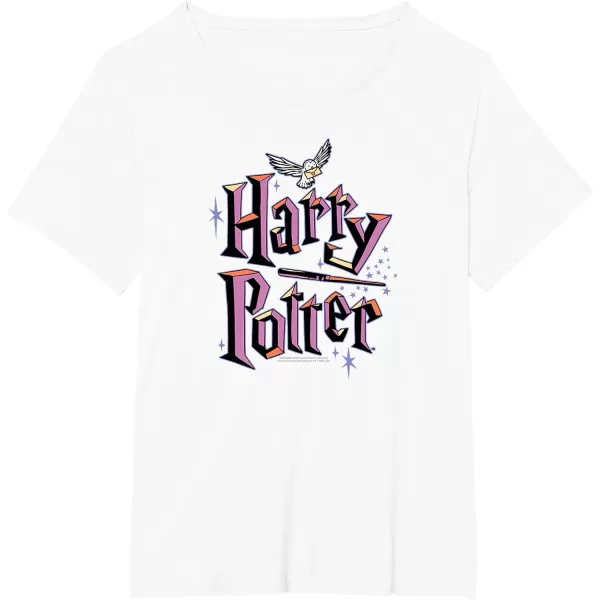 Amazon Essentials Harry Potter Multicolor Purple Logo TShirtWhite