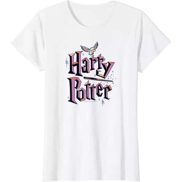 Amazon Essentials Harry Potter Multicolor Purple Logo TShirtWhite