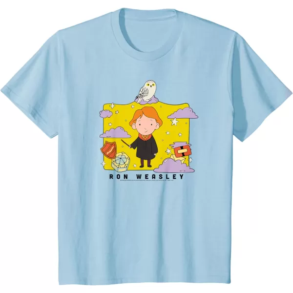 Amazon Essentials Harry Potter Ron Weasley Icons Cartoon Portrait TShirtBaby Blue