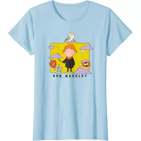 Amazon Essentials Harry Potter Ron Weasley Icons Cartoon Portrait TShirtBaby Blue