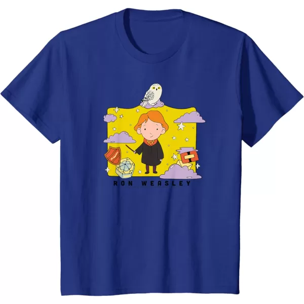 Amazon Essentials Harry Potter Ron Weasley Icons Cartoon Portrait TShirtPurple