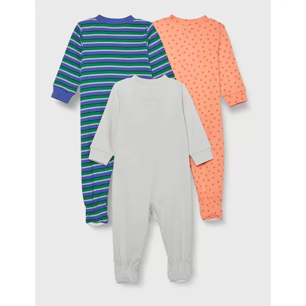 Amazon Essentials Holiday Family Matching Pajama SetsKids amp Baby Blue GreenGreyOrange  Footless