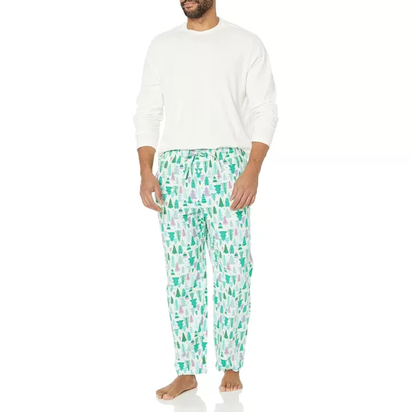 Amazon Essentials Holiday Family Matching Pajama SetsMens Festive Tree  Pant