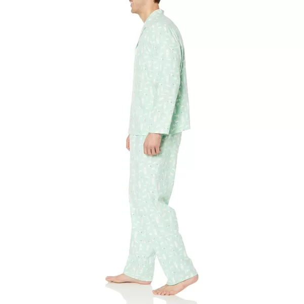 Amazon Essentials Holiday Family Matching Pajama SetsMens Forest Animals  Flannel Set