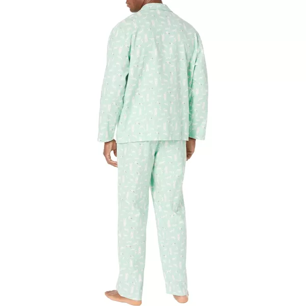 Amazon Essentials Holiday Family Matching Pajama SetsMens Forest Animals  Flannel Set