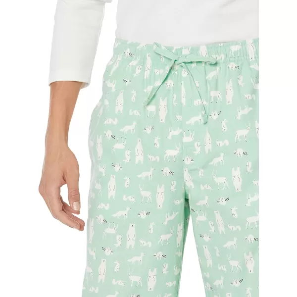 Amazon Essentials Holiday Family Matching Pajama SetsMens Forest Animals  Pant